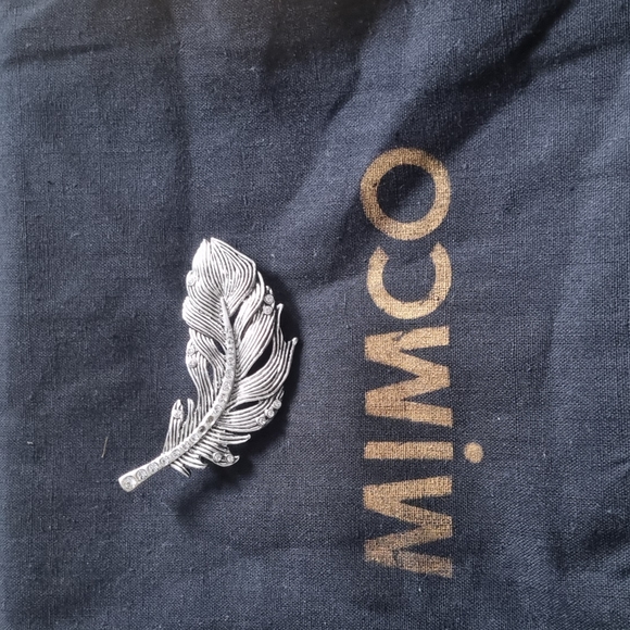 Mimco Jewelry - Mimco feather brooch